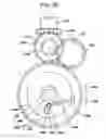 Fig. 28 - Timepiece with calendar mechanism containing 2 date indicators