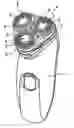 Fig. 01 - Shaving apparatus with spring-mounted shaving head holder