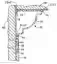 Fig. 01 - Molding member having planar portion tacked to ceiling or wall surface by sealant or caulk