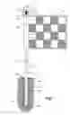 Fig. 02 - Decorative display flag for rotatable attachment to movable poles for residential and commercial uses