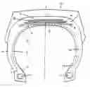 Fig. 01 - Tire for heavy machinery including at least three half-plies on each side of crown reinforcement
