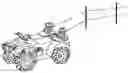 Fig. 01 - Barbed wire installing system using all terrain vehicle (ATV)