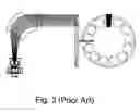 Fig. 04 - Radial scan arm and collimator for serial processing of semiconductor wafers with ribbon beams