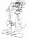 Fig. 01 - Sled for transporting a power auger vertically across ice