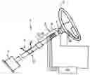 Fig. 01 - Steering column comprising a steering wheel for a motor vehicle