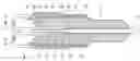 Fig. 01 - Spark plug with sealing ring around center electrode