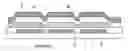 Fig. 01 - Organic EL element array with improved aperture ratio