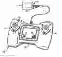 Fig. 01 - Electronic handheld drawing and gaming system using television monitor