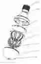 Fig. 01 - LED light bulb and its application in a desk lamp