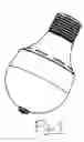 Fig. 03 - LED light bulb and its application in a desk lamp
