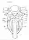 Fig. 04 - Motorcycle front body structure