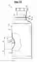 Fig. 16 - Photographic processing agent cartridge and container usable therein