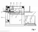 Fig. 02 - Device for stacking sheets, especially sheets of paper or cardboard transported by a stream feeder, onto pallets