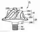 Fig. 01 - Structure for connecting compressor wheel and shaft