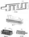 Fig. 12 - Pin-type probes for contacting electronic circuits and methods for making such probes