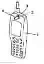 Fig. 01 - Portable telephone with bone conduction speaker