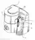 Fig. 01 - Water flow circulation device for a tooth flush machine