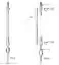 Fig. 02 - Concrete anchor installation tool for use to install overhead a concrete drive anchor with or without pretied wires, from the floor, for suspension of tubing, suspended ceilings or other items