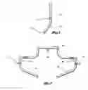 Fig. 04 - Motorcycle engine guard with retractable footrests