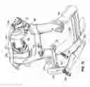 Fig. 11 - Engine mounting system for a motorcycle