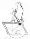 Fig. 03 - Dispenser for separately dispensing wet and dry paper in the shape of a conventional roll of toilet paper