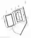Fig. 26 - Dispenser for separately dispensing wet and dry paper in the shape of a conventional roll of toilet paper