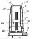 Fig. 01 - Holder construction particularly useful for holding and dispensing pressure-flowable products, such as ice-cream or other relatively soft foods