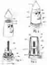 Fig. 03 - Holder construction particularly useful for holding and dispensing pressure-flowable products, such as ice-cream or other relatively soft foods