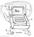 Fig. 01 - Portable convertible workstation desk