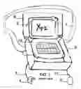 Fig. 02 - Portable convertible workstation desk