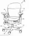 Fig. 01 - Back construction for seating unit having inverted U-shaped frame
