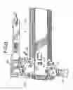 Fig. 10 - Anti-tip interlocking linkage mechanism for vertical cabinets