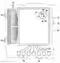 Fig. 01 - Electronic device with a flat panel display and touch buttons/pads outside the display area