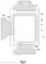 Fig. 03 - Electronic device with a flat panel display and touch buttons/pads outside the display area