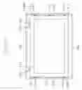 Fig. 35 - Liquid crystal display apparatus having particular protruding portions and fixing grooves