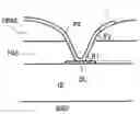 Fig. 01 - Display device having contact holes' taper angle larger in display region than in terminal region