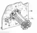 Fig. 01 - Image forming apparatus having a drive source disposed in an area orthogonal to a rotation axis of a developing device