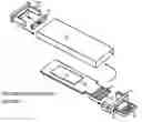 Fig. 01 - Tube-Shaped Universal-Serial-Bus (USB) Flash-Memory Device with End Clips that Hold an internal Printed-Circuit-Board (PCB)