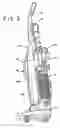 Fig. 04 - Upright vacuum cleaner with cyclonic airflow