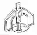 Fig. 01 - Measuring and tool setting device for use on woodworking machines