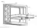 Fig. 01 - Transparent/tinted/translucent window frame system