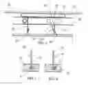 Fig. 04 - Decorative luminous panel assembly and its support