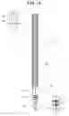 Fig. 15 - Post-construction anchor, and drill bit for drilling prepared holes therefor