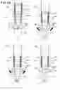 Fig. 23 - Post-construction anchor, and drill bit for drilling prepared holes therefor