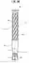 Fig. 27 - Post-construction anchor, and drill bit for drilling prepared holes therefor