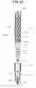 Fig. 28 - Post-construction anchor, and drill bit for drilling prepared holes therefor