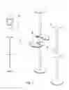 Fig. 02 - Snap on table for torchiere lamps and other supports