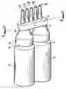 Fig. 01 - Device for dispensing at least two products, and dispensing end-piece