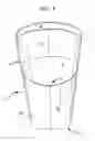 Fig. 04 - Adjustable portion cup with invertible sidewall panel