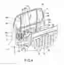 Fig. 04 - Vehicle having a body structure, which includes a receptacle containing a window regulator